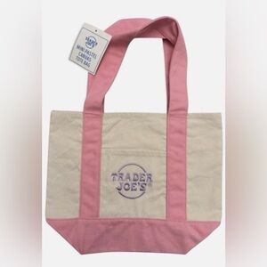 Pink Trader Joes Tote Bag